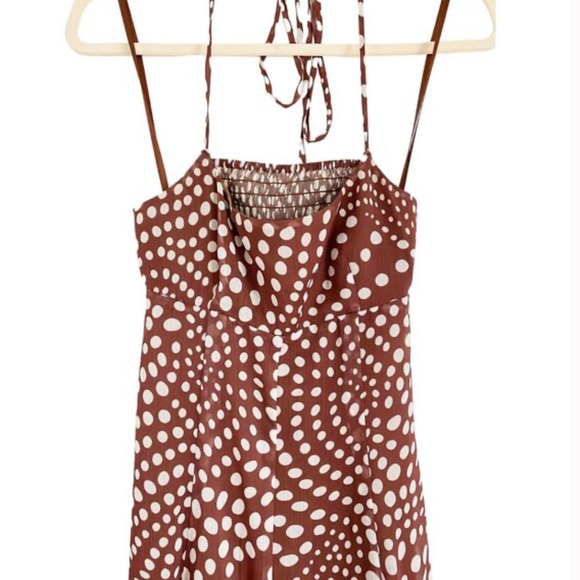 New with tags Staud Florence Dress in Clove Wavy Dot - Picture 5 of 6